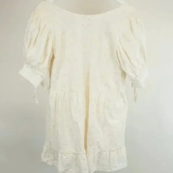 Sunday Best Dresses & Skirts - Aritzia Sunday Best Oregold Coconut Embroidered Babydoll Dress